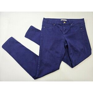 Women's 12 Camaieu Purple Low Rise Slim Leg Skinny Jeans 5 Pocket Casual EUC